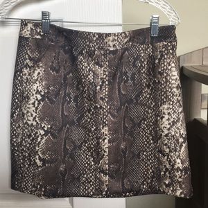 Snake skin skirt